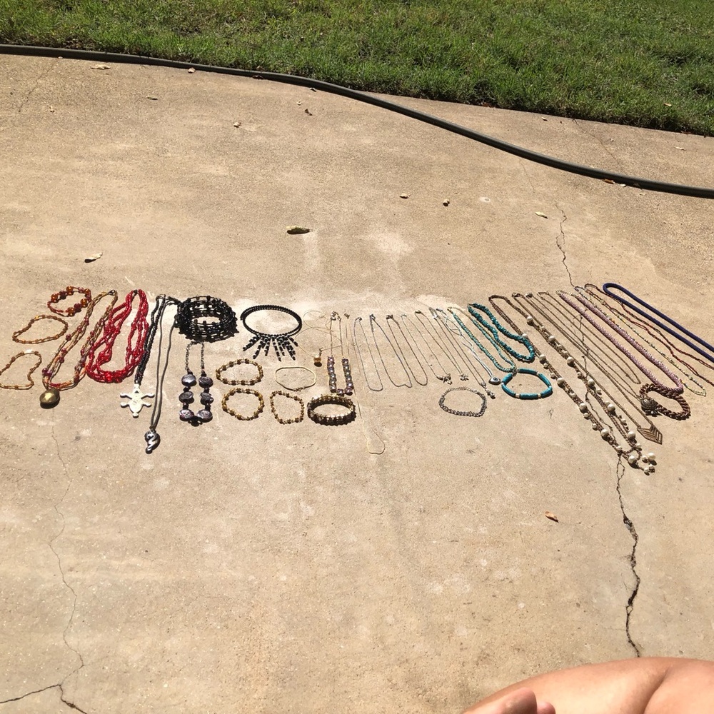 Bundle Assorted Women's Multi-Color Beaded and Metal Necklace Set